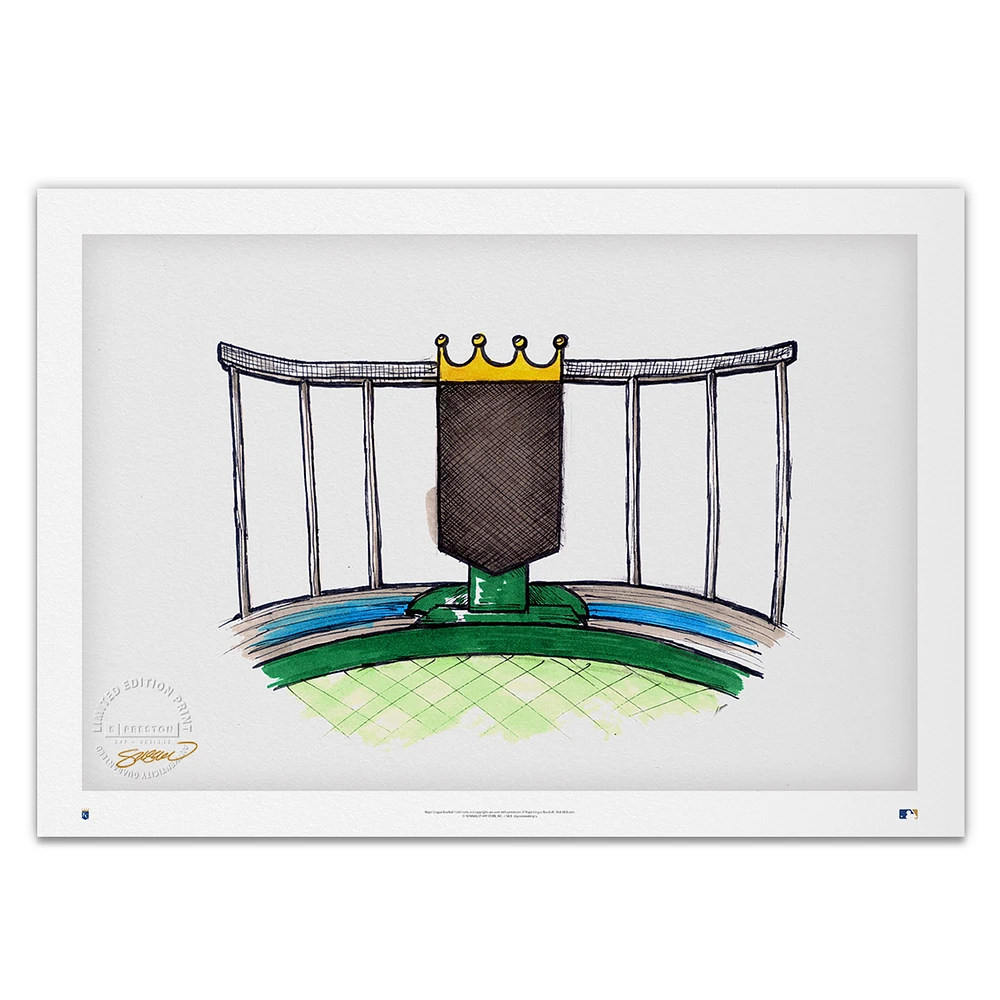 Kansas City Royals 20'' x 14'' Kauffman Stadium Limited Edition Fine Art Print