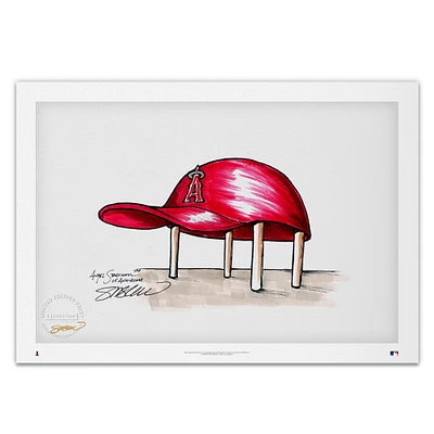 Los Angeles Angels 20'' x 14'' Angels Stadium Limited Edition Fine Art Print
