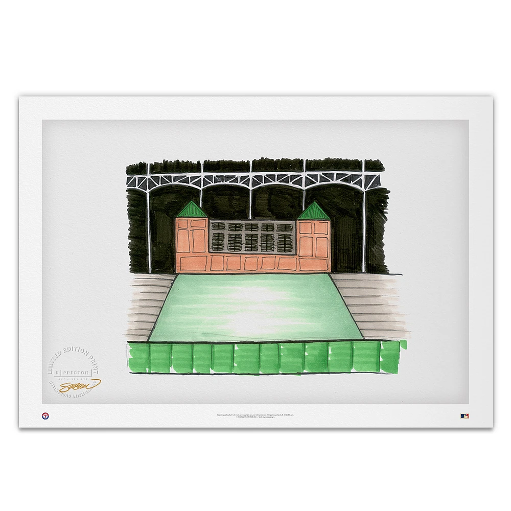 Texas Rangers 20'' x 14'' The Ballpark in Arlington Limited Edition Fine Art Print