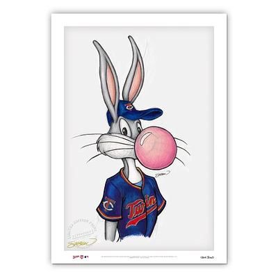 Minnesota Twins 24'' x 36'' Baseball Bugs Limited Edition Fine Art Print