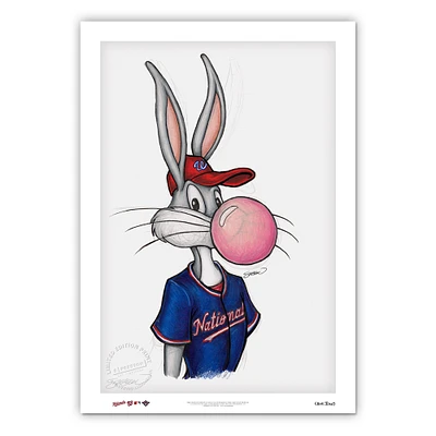 Washington Nationals 24'' x 36'' Baseball Bugs Limited Edition Fine Art Print