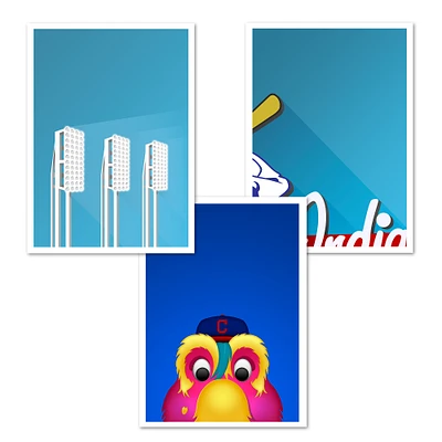 Cleveland Indians 5'' x 7'' Postcard Set