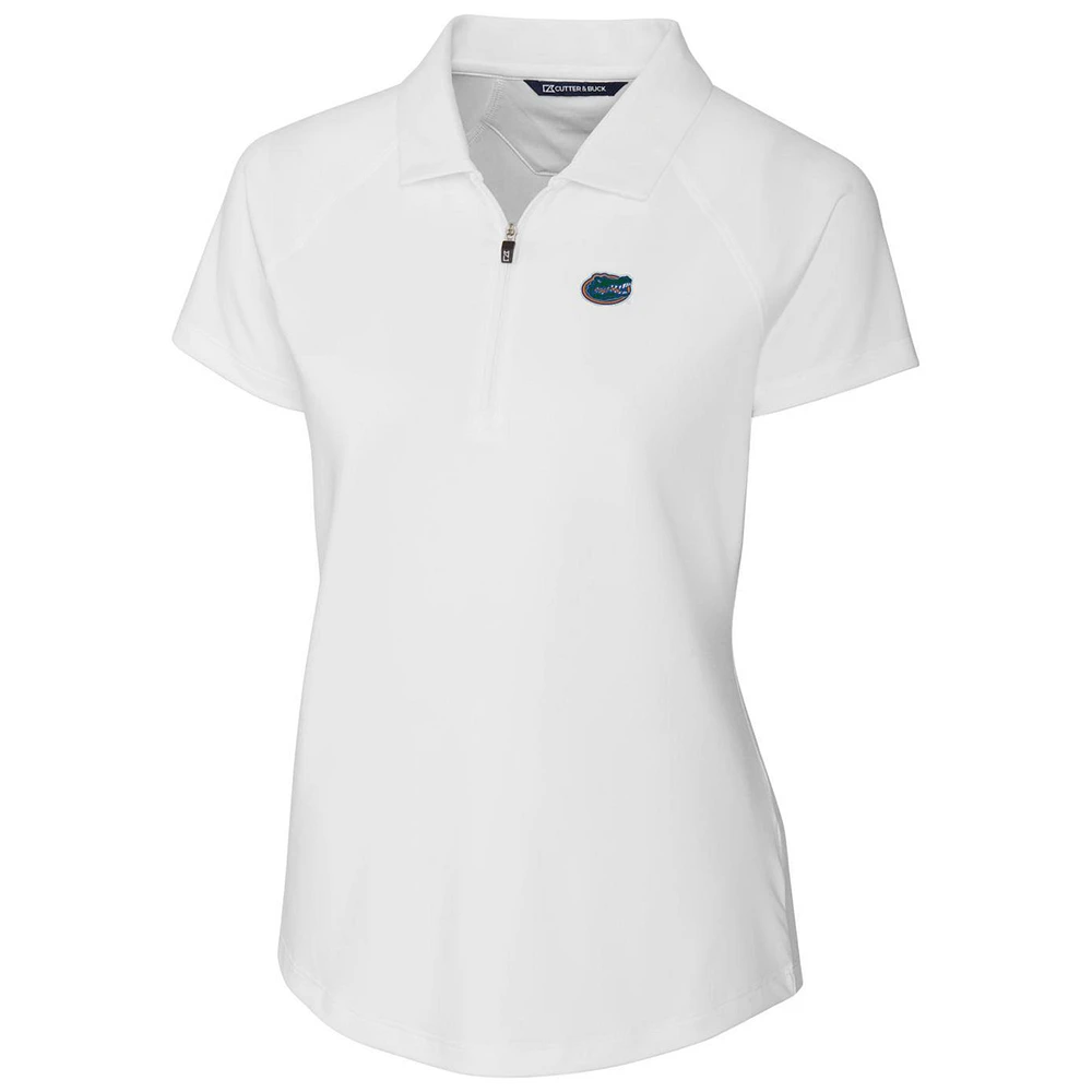 Women's Cutter & Buck White Florida Gators Forge Polo