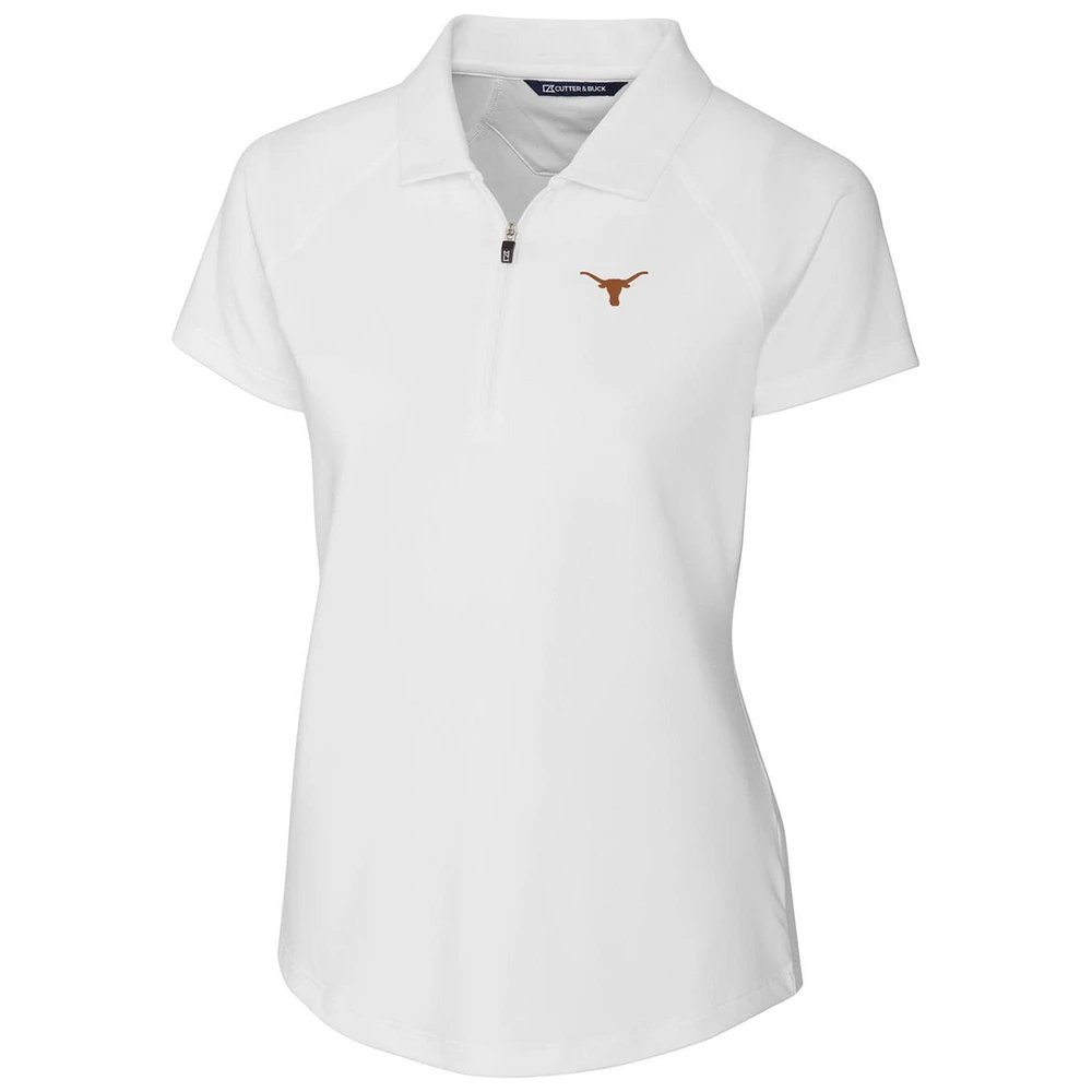 Women's Cutter & Buck White Texas Longhorns Forge Polo