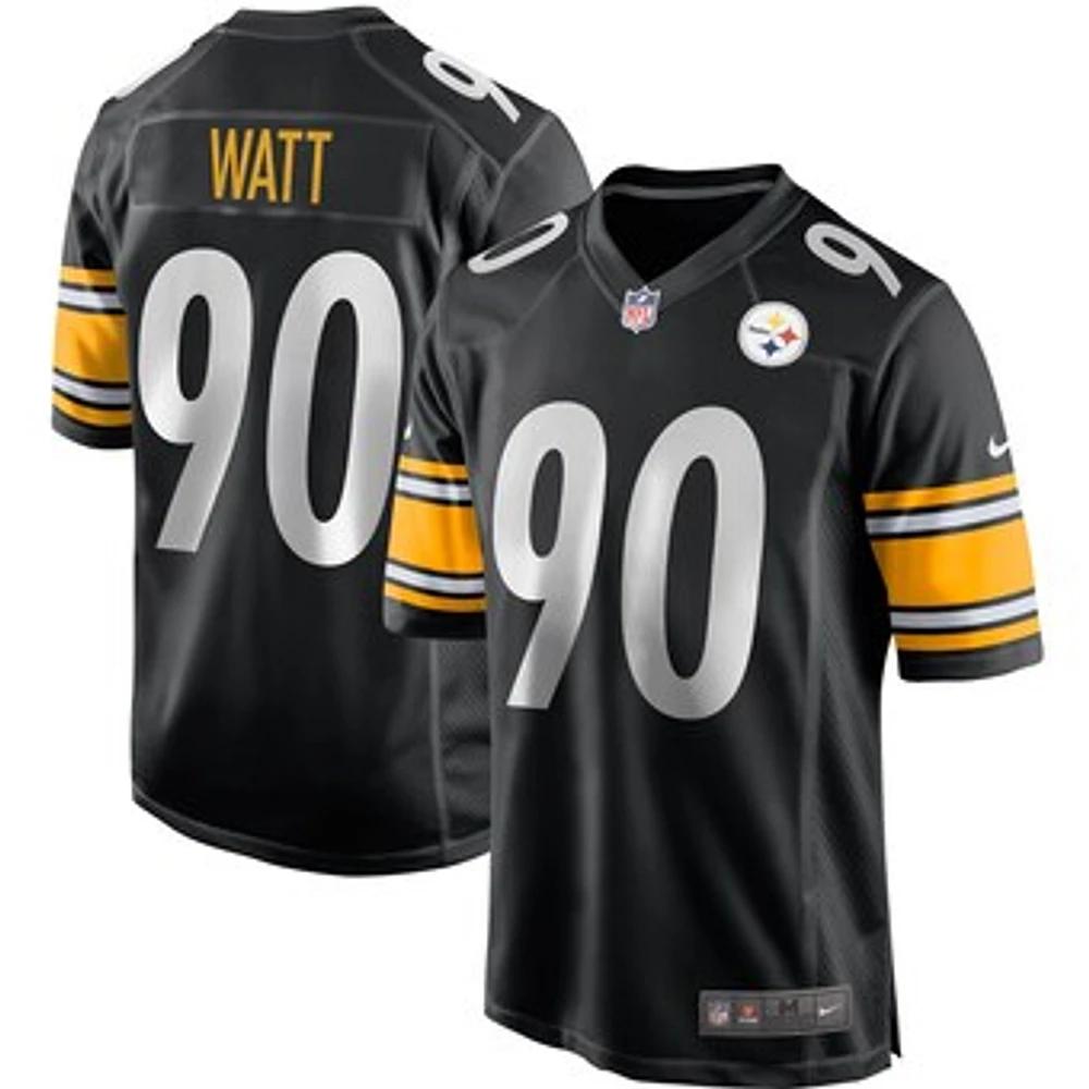 Men's Nike T.J. Watt Black Pittsburgh Steelers Game - Jersey