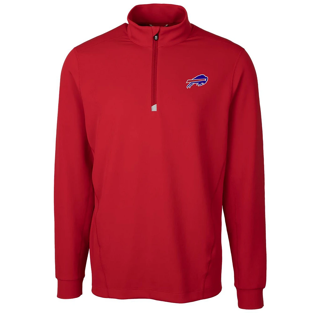 Men's Cutter & Buck Buffalo Bills Traverse Quarter-Zip Pullover Jacket
