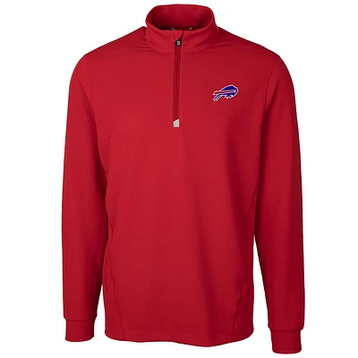 Men's Cutter & Buck Buffalo Bills Traverse Quarter-Zip Pullover Jacket