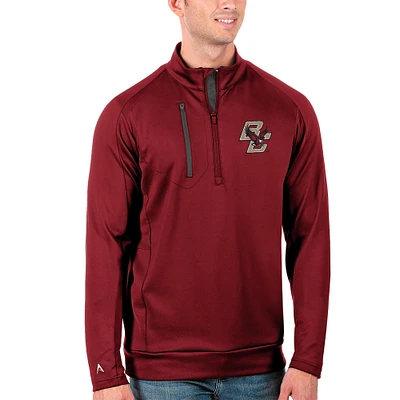 Men's Antigua Maroon/Charcoal Boston College Eagles Generation Half-Zip Pullover Jacket