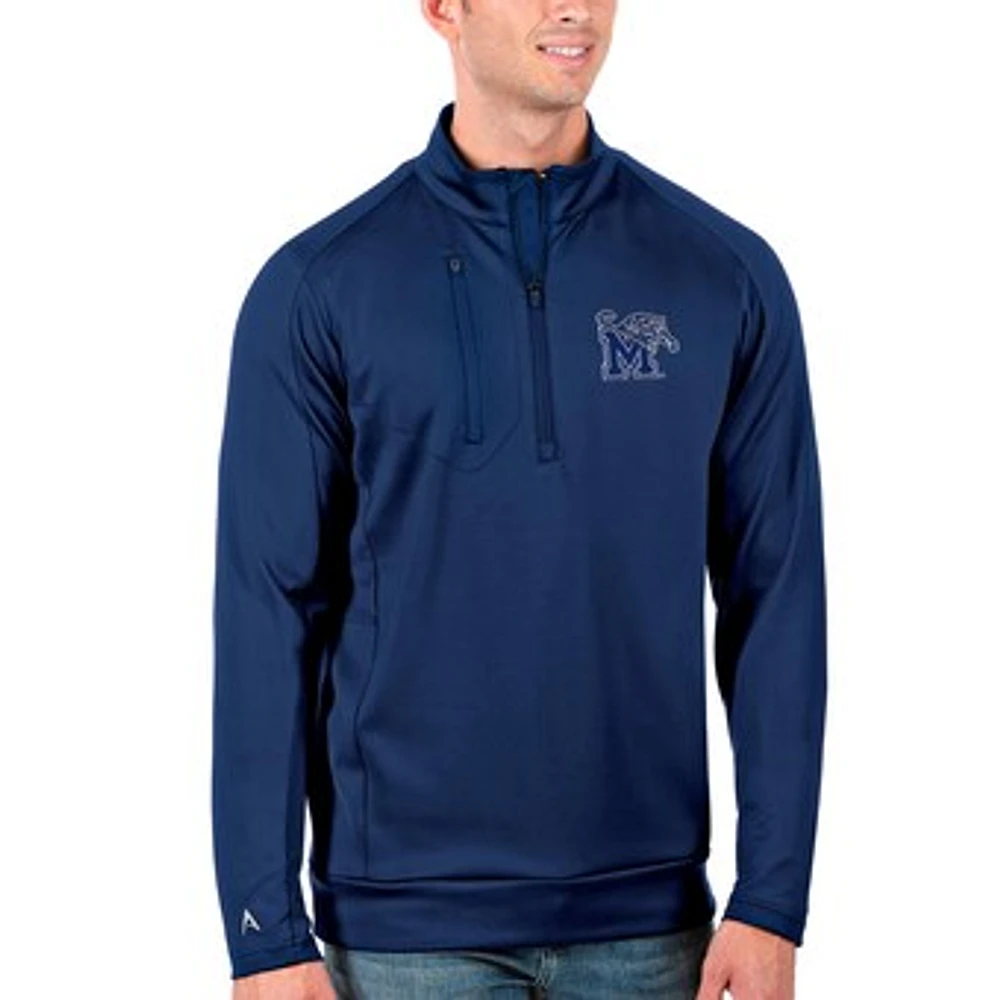 Men's Antigua Royal Memphis Tigers Generation Half-Zip Pullover Jacket