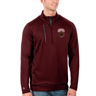 Men's Antigua Maroon/Charcoal Montana Grizzlies Generation Half-Zip Pullover Jacket