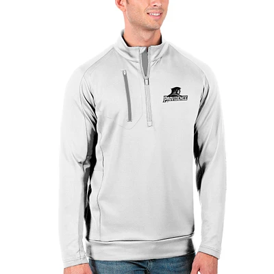 Men's Antigua White/Silver Providence Friars Generation Half-Zip Pullover Jacket