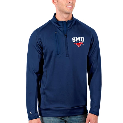 Men's Antigua Royal SMU Mustangs Generation Half-Zip Pullover Jacket