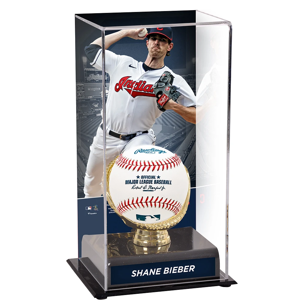 Shane Bieber Cleveland Indians Gold Glove Display Case with Image