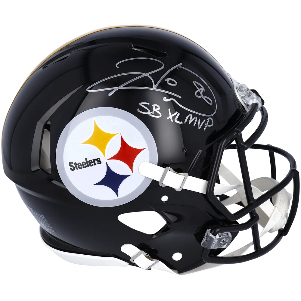 Hines Ward Pittsburgh Steelers Autographed Riddell Speed Authentic Helmet with "SB XL MVP" Inscription