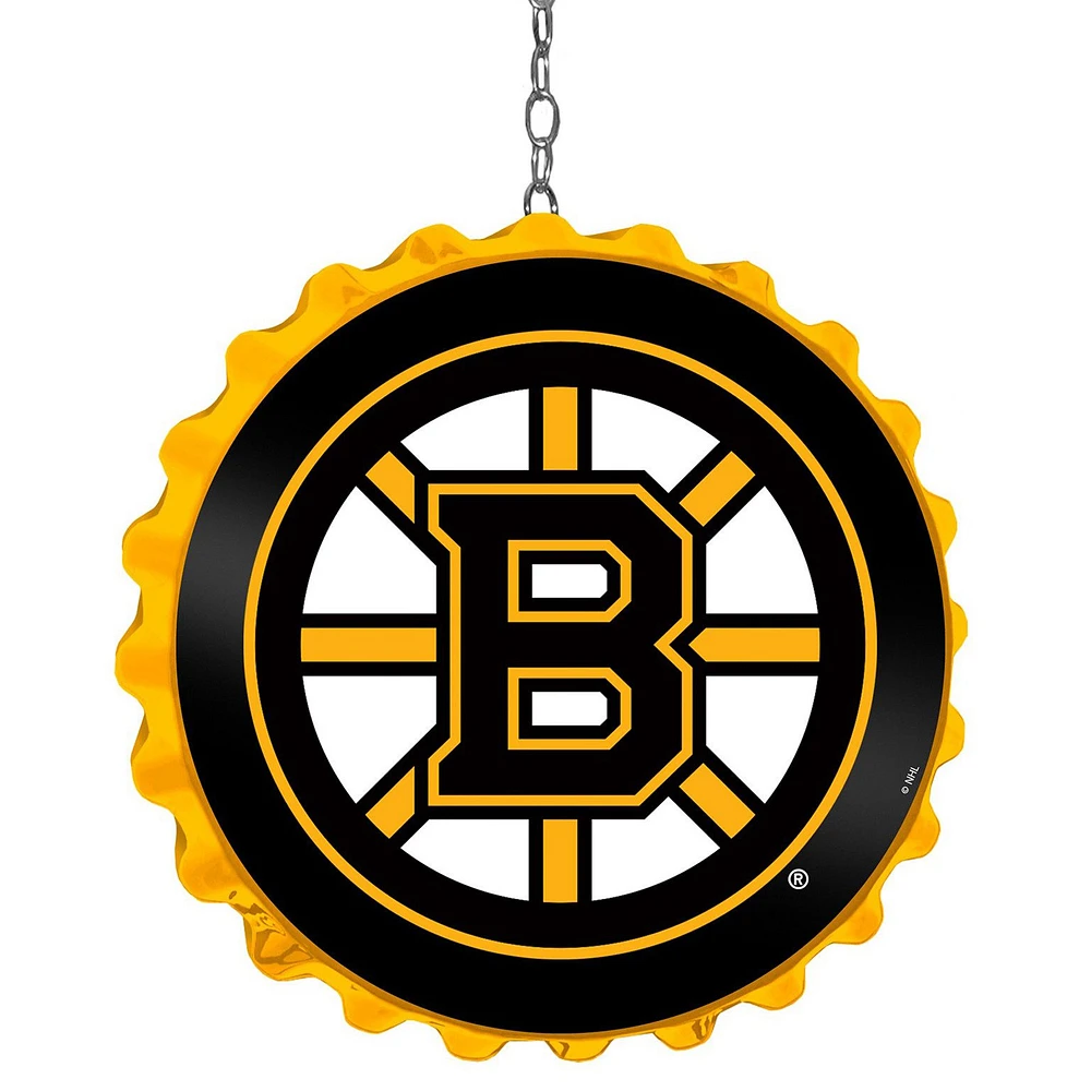 Boston Bruins 19" Bottle Cap Wall Art Dangler