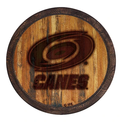 Carolina Hurricanes 21'' x 21'' Faux Barrel Top Sign