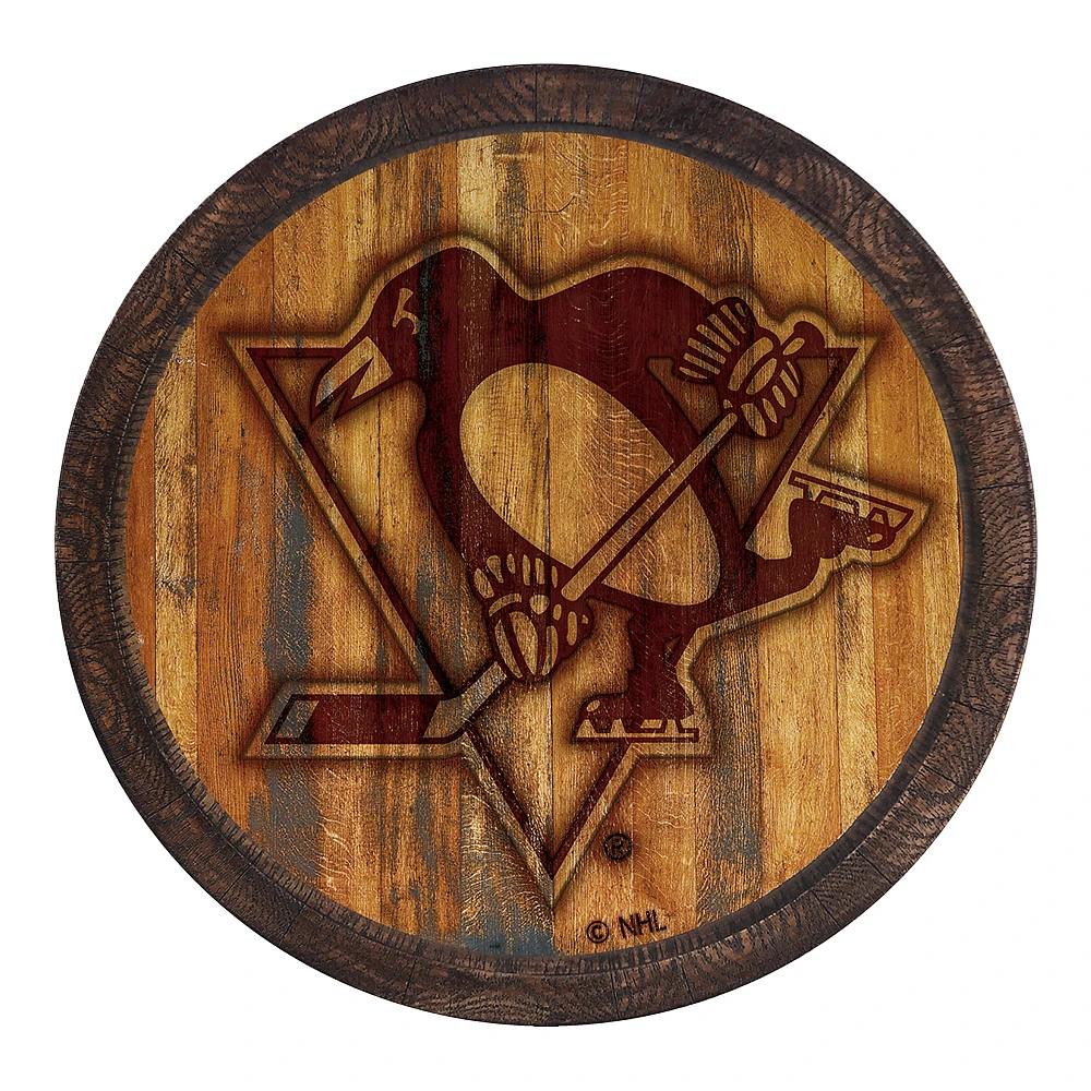 Pittsburgh Penguins 21'' x 21'' Faux Barrel Top Sign