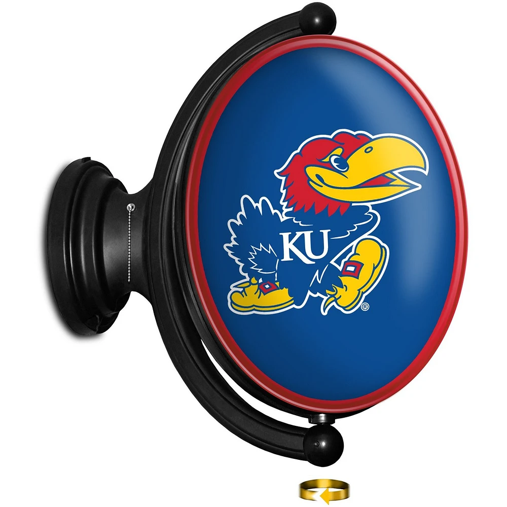 Kansas Jayhawks 23'' x 21'' Logo Illuminated Rotating Wall Sign