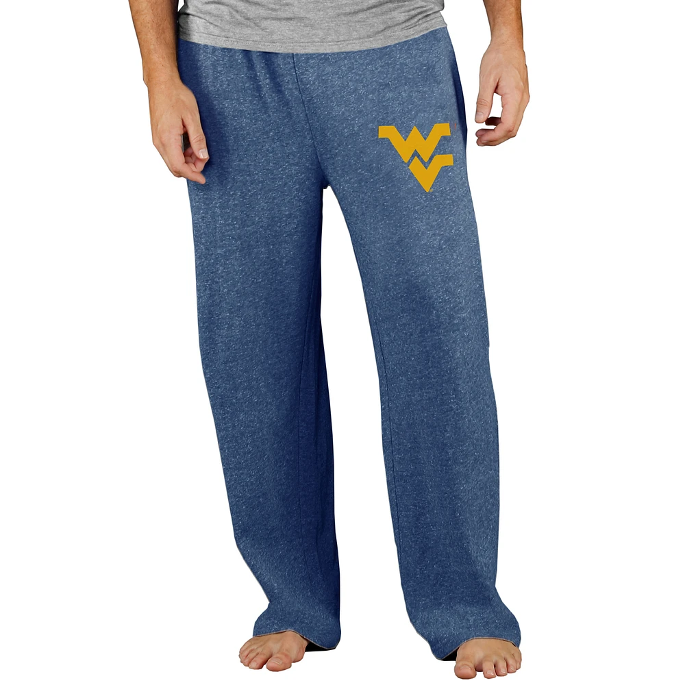 Men's Concepts Sport Navy West Virginia Mountaineers Mainstream Terry Pants
