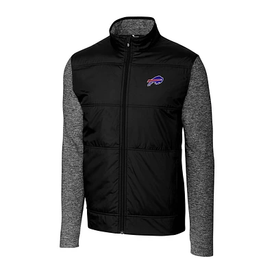 Men's Cutter & Buck Black Buffalo Bills Big Tall Stealth Full-Zip Jacket