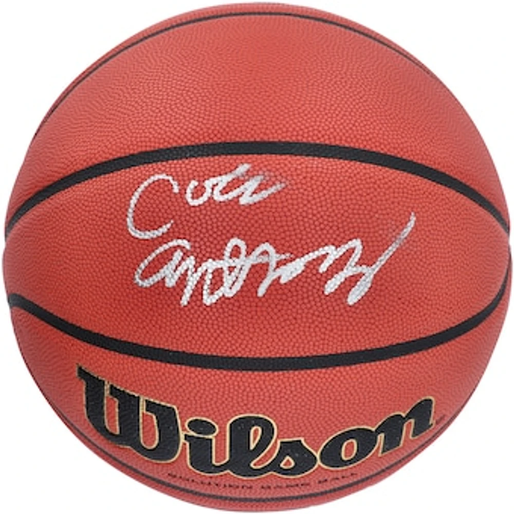 Cole Anthony North Carolina Tar Heels Autographed NCAA Game Basketball