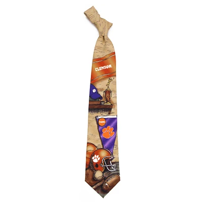 Men's Clemson Tigers Nostalgia Tie
