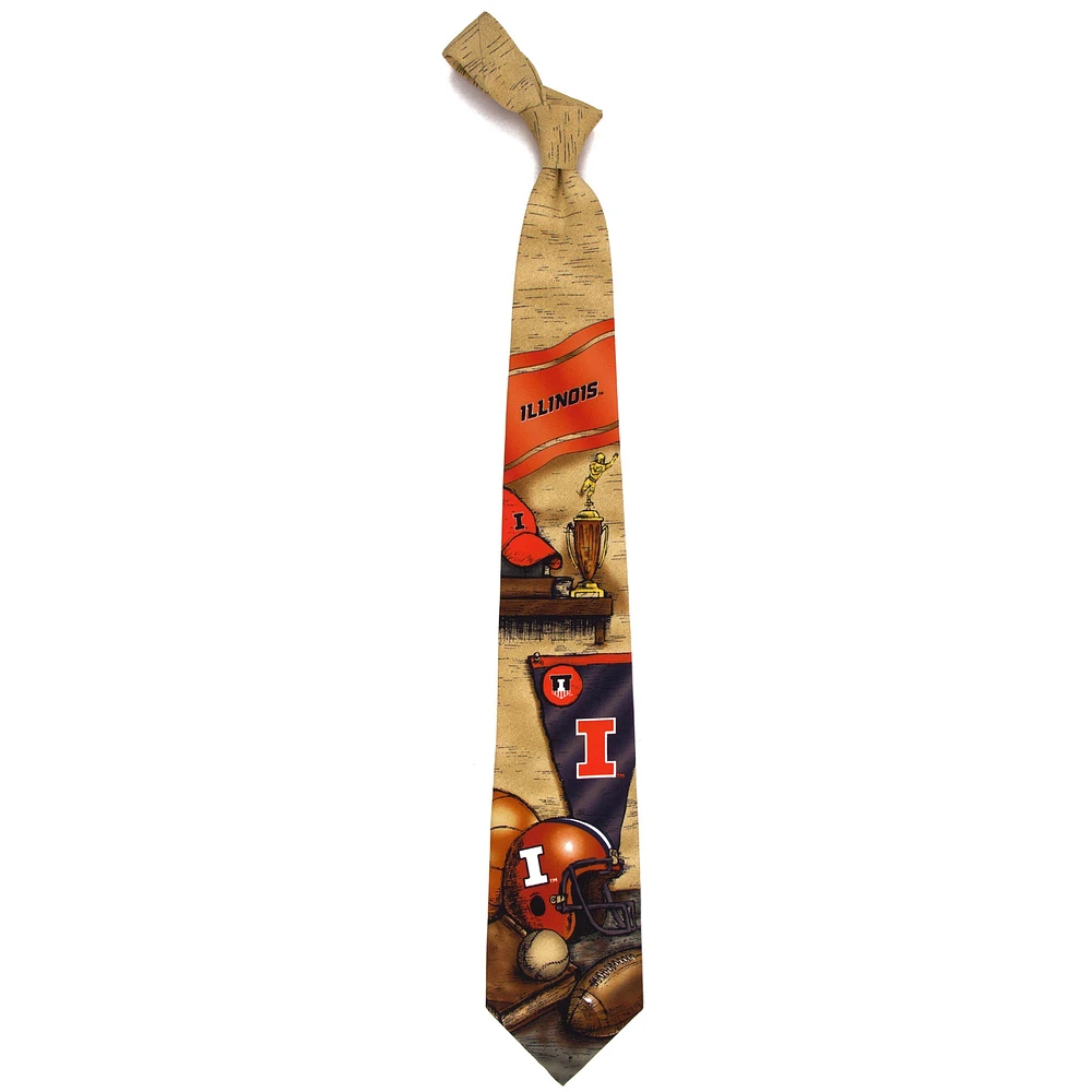 Men's Illinois Fighting Illini Nostalgia Tie