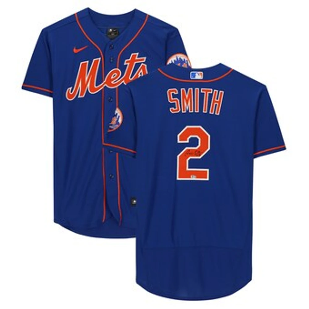 Dominic Smith New York Mets Autographed Blue Nike Authentic Jersey