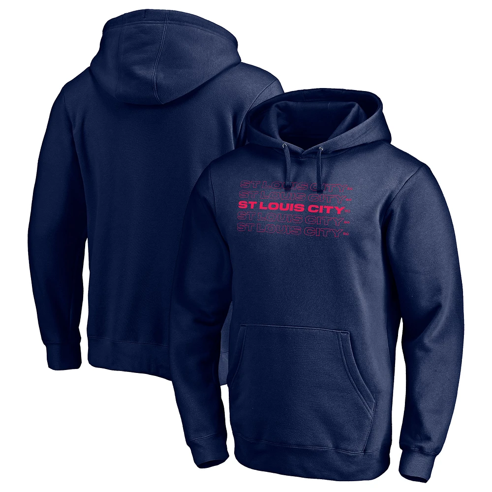 Men's Navy St. Louis City SC Holiday Pullover Hoodie