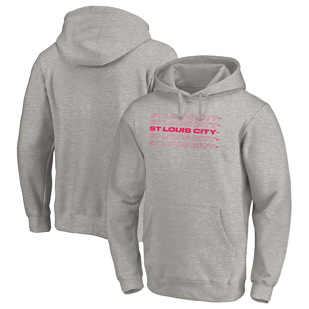 Men's Heather Gray St. Louis City SC Holiday Pullover Hoodie