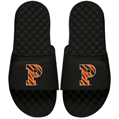 Youth ISlide Black Princeton Tigers Primary Logo Slide Sandals