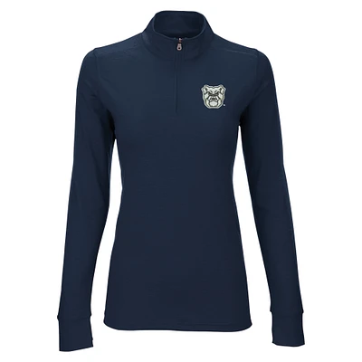 Women's Navy Butler Bulldogs Vansport Zen Quarter-Zip Pullover Jacket