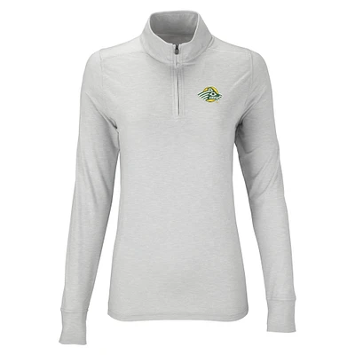 Women's Silver Alaska Anchorage Seawolves Vansport Zen Quarter-Zip Pullover Jacket