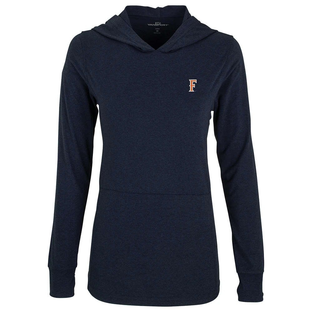 Women's Navy Cal State Fullerton Titans Vansport Trek Pullover Hoodie