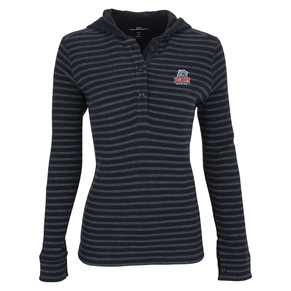Women's Navy/Gray Belmont Bruins Baja Pullover Hoodie