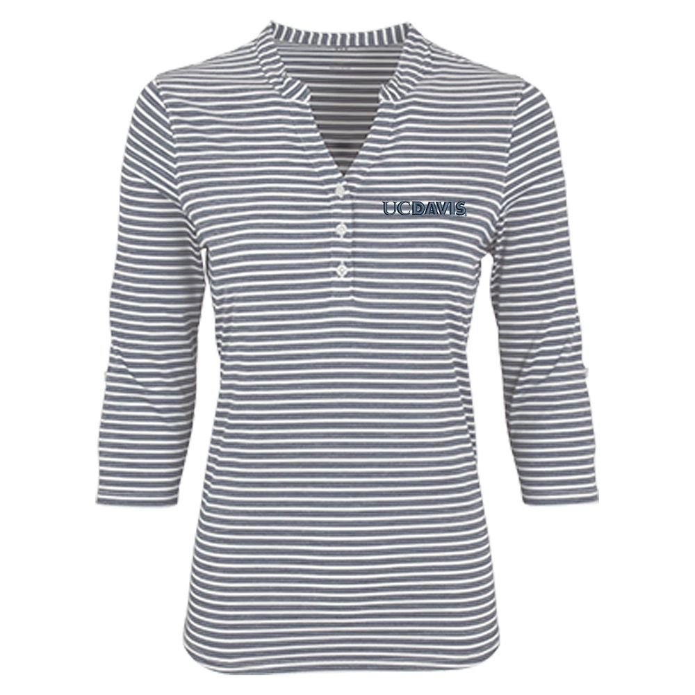Women's Gray UC Davis Aggies Vansport Pro Riviera Polo