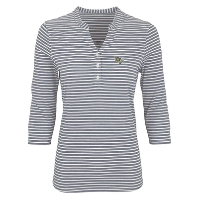 Women's Gray UCF Knights Vansport Pro Riviera Polo