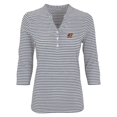 Women's Gray Cent. Michigan Chippewas Vansport Pro Riviera Polo