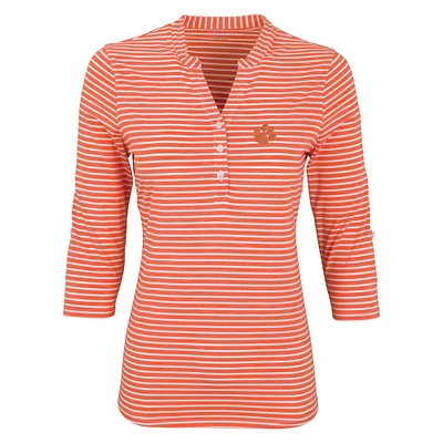 Women's Orange Clemson Tigers Vansport Pro Riviera Polo