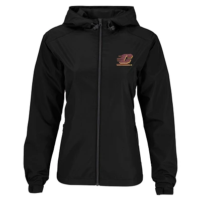 Women's Black Cent. Michigan Chippewas Newport Full-Zip Jacket