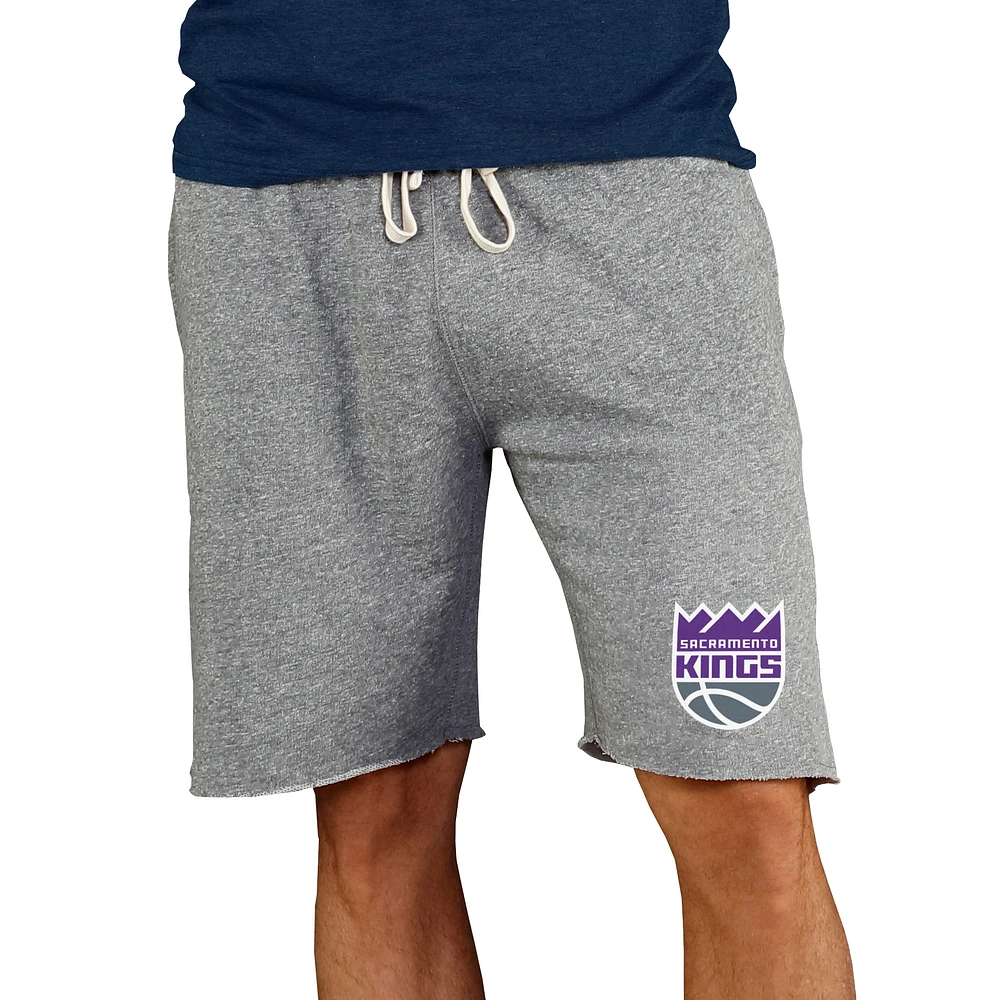 Men's Concepts Sport Gray Sacramento Kings Mainstream Terry Shorts
