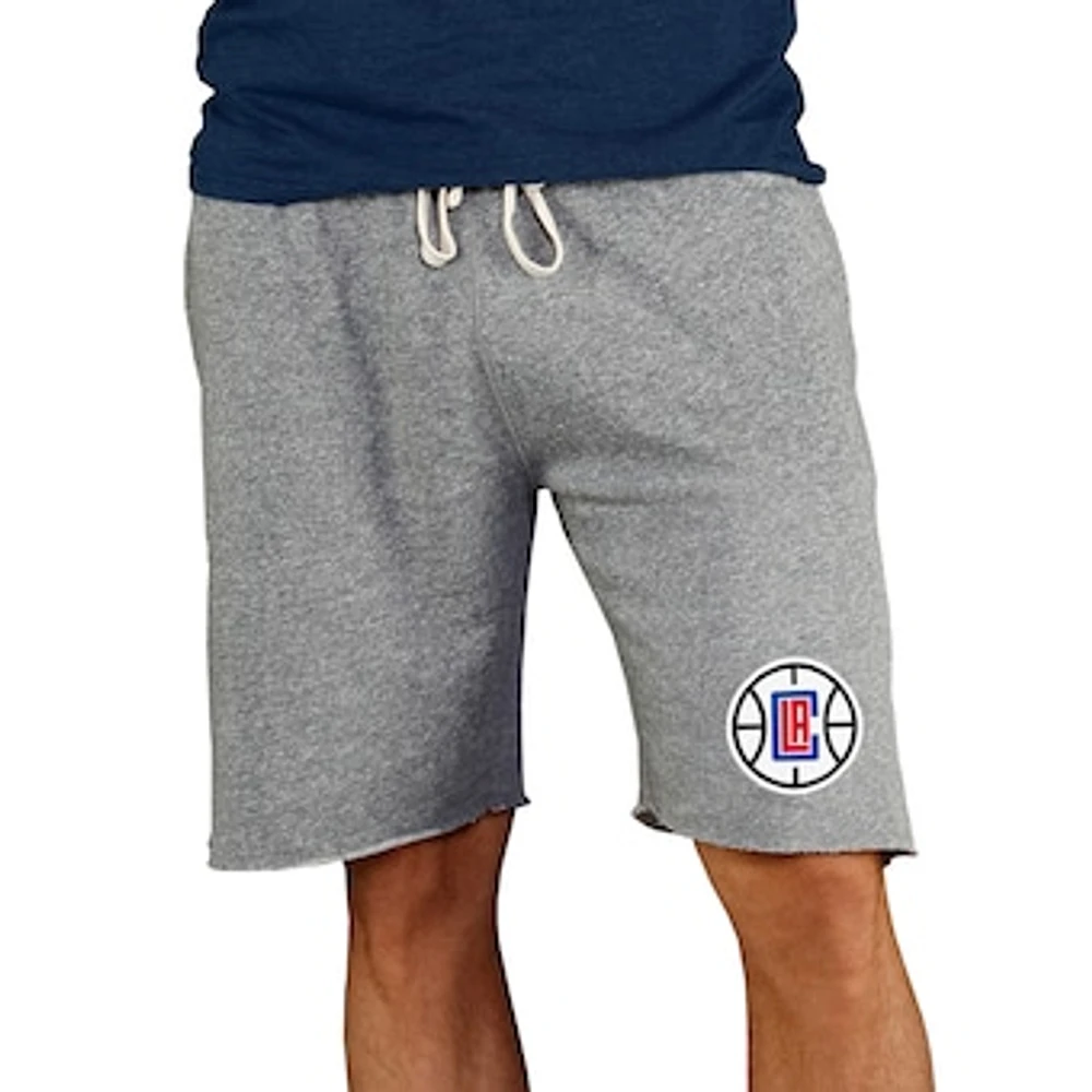 Men's Concepts Sport Gray LA Clippers Mainstream Terry Shorts
