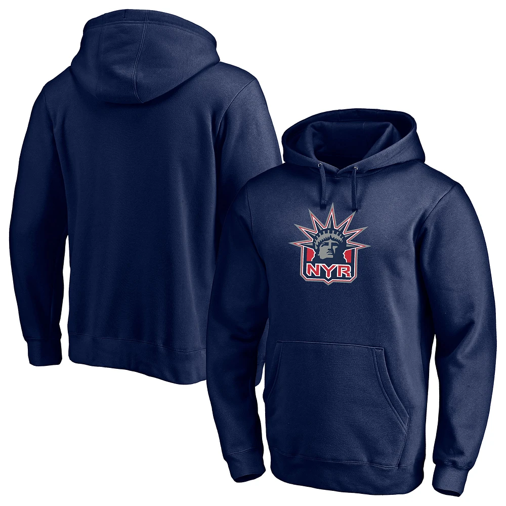 Men's Navy New York Rangers Special Edition Primary Logo Pullover Hoodie