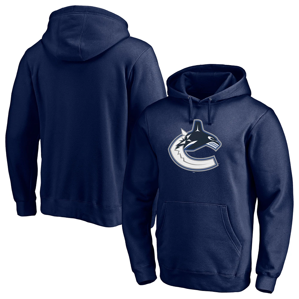 Men's Navy Vancouver Canucks Special Edition Primary Logo Pullover Hoodie