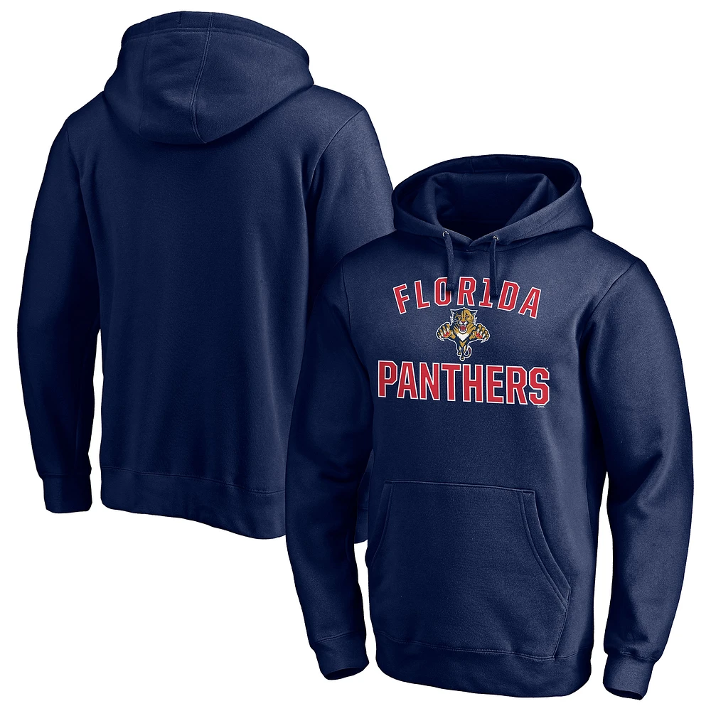Men's Navy Florida Panthers Special Edition Victory Arch Pullover Hoodie