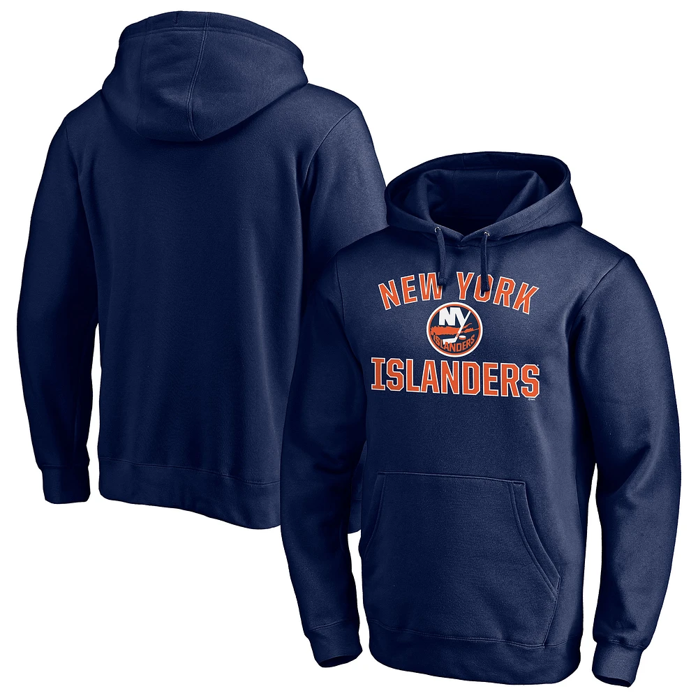 Men's Navy New York Islanders Special Edition Victory Arch Pullover Hoodie
