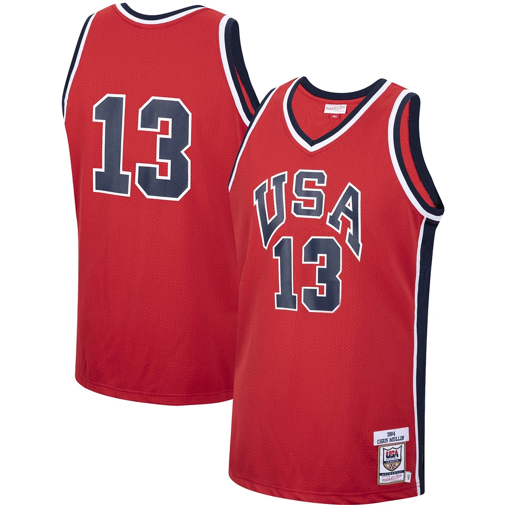 Men's Mitchell & Ness Chris Mullin USA Basketball Authentic Jersey