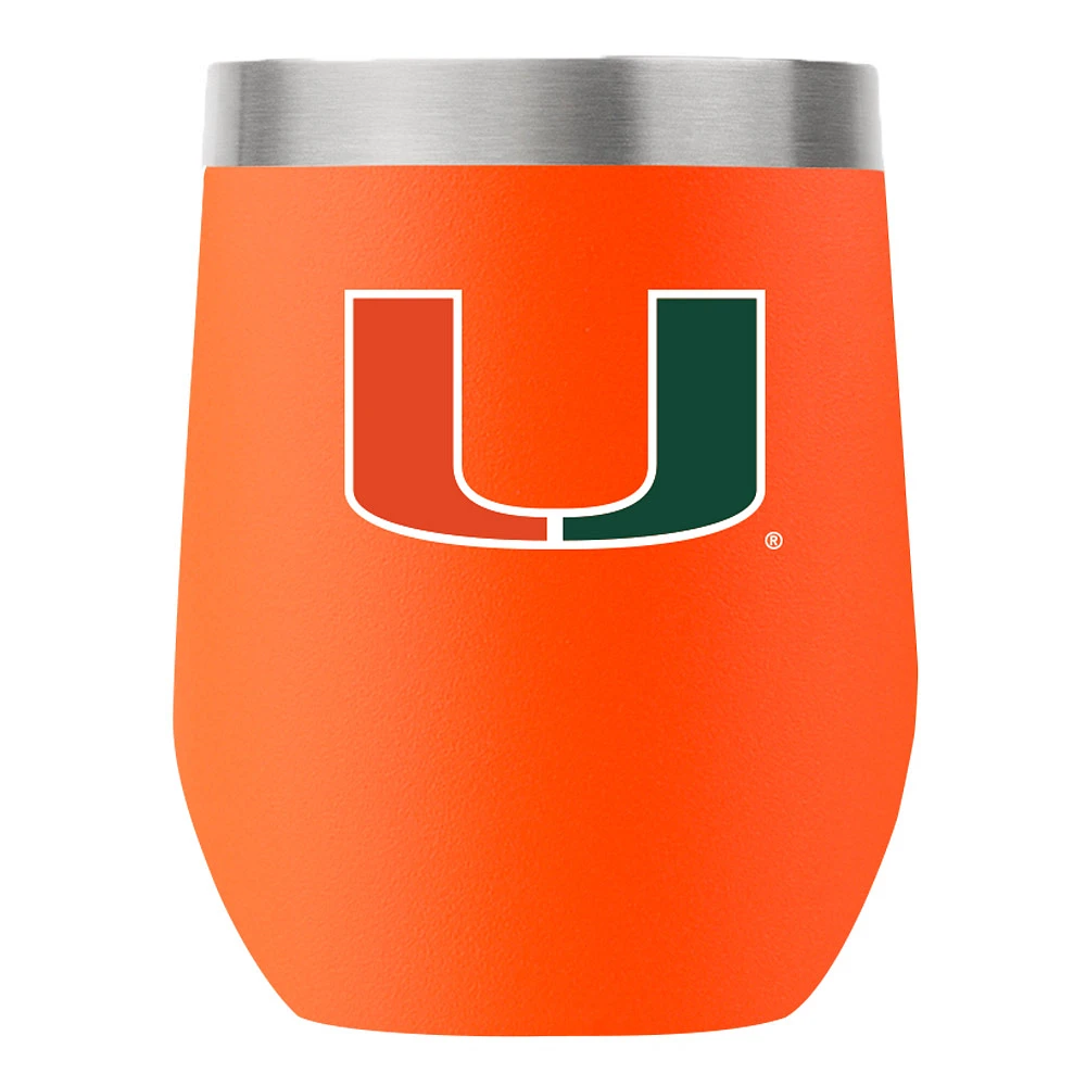 Miami Hurricanes 12oz. Stemless Tumbler