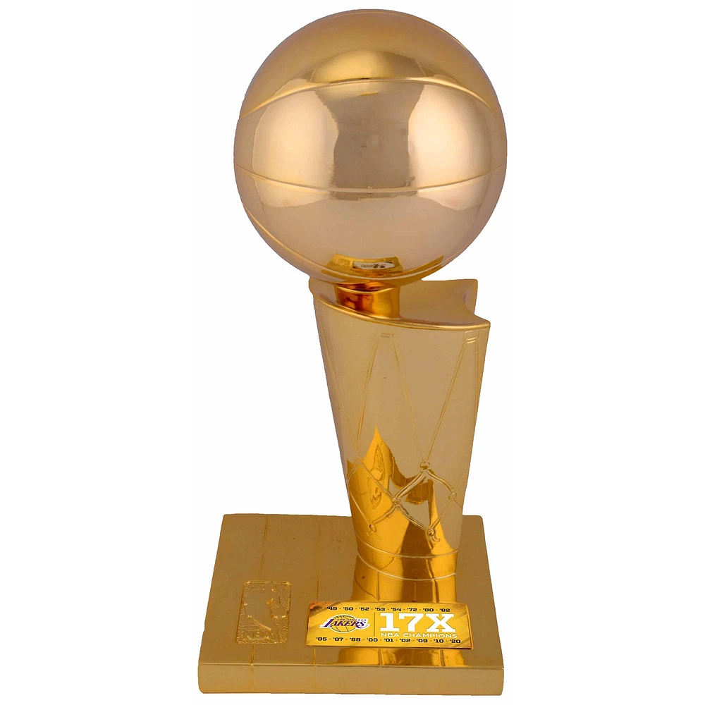 Los Angeles Lakers 17x NBA Finals Champions 12" Replica Larry O'Brien Trophy with Sublimated Plate