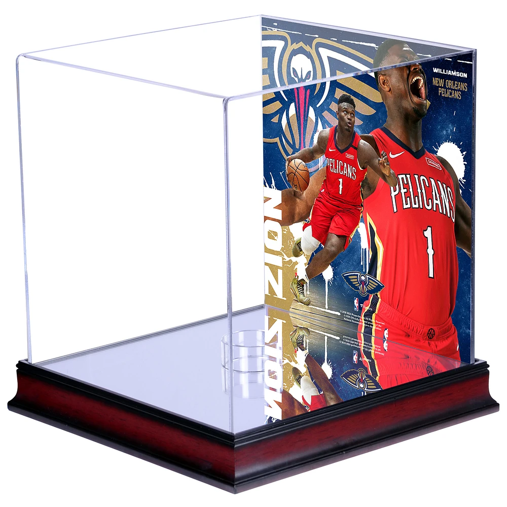 Zion Williamson New Orleans Pelicans Mahogany Basketball Display Case with Sublimated Plate